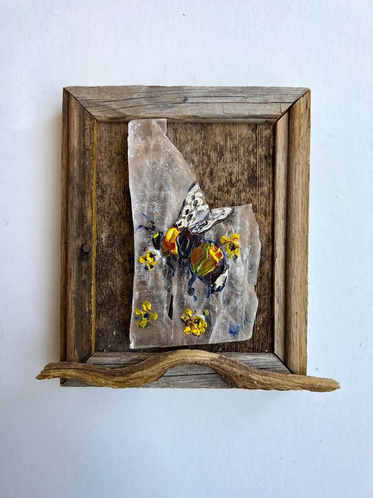 Bee | Painted Selenite Assemlage